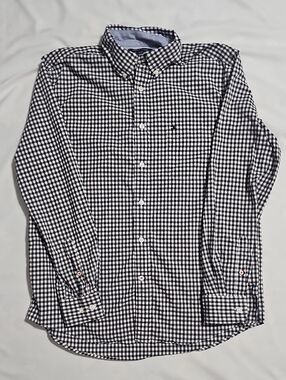 Tommy Hilfiger Black & White Gingham Button-Down Shirt